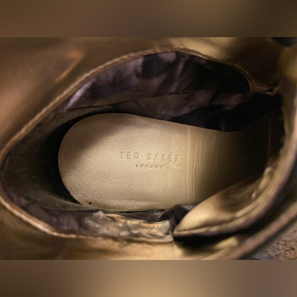 Ted Baker London | black leather ankle boots size 4 - Picture 5 of 7